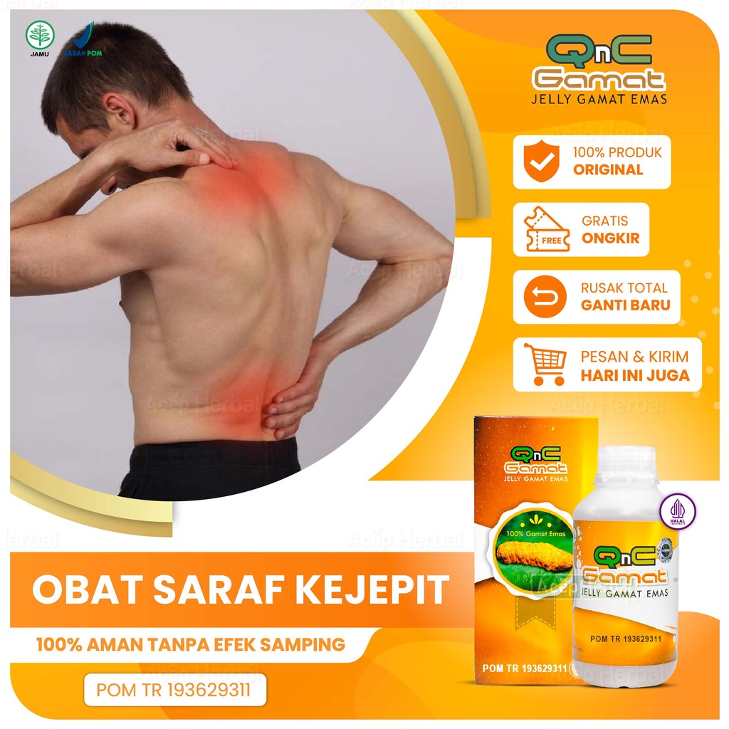 Jual Obat Saraf Kejepit Sakit Pinggang Asam Urat Patah Tulang Qnc