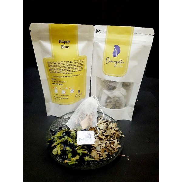 Jual Teh Bunga Telang Daun Pandan Teh Herbal Tisane Blend Celup