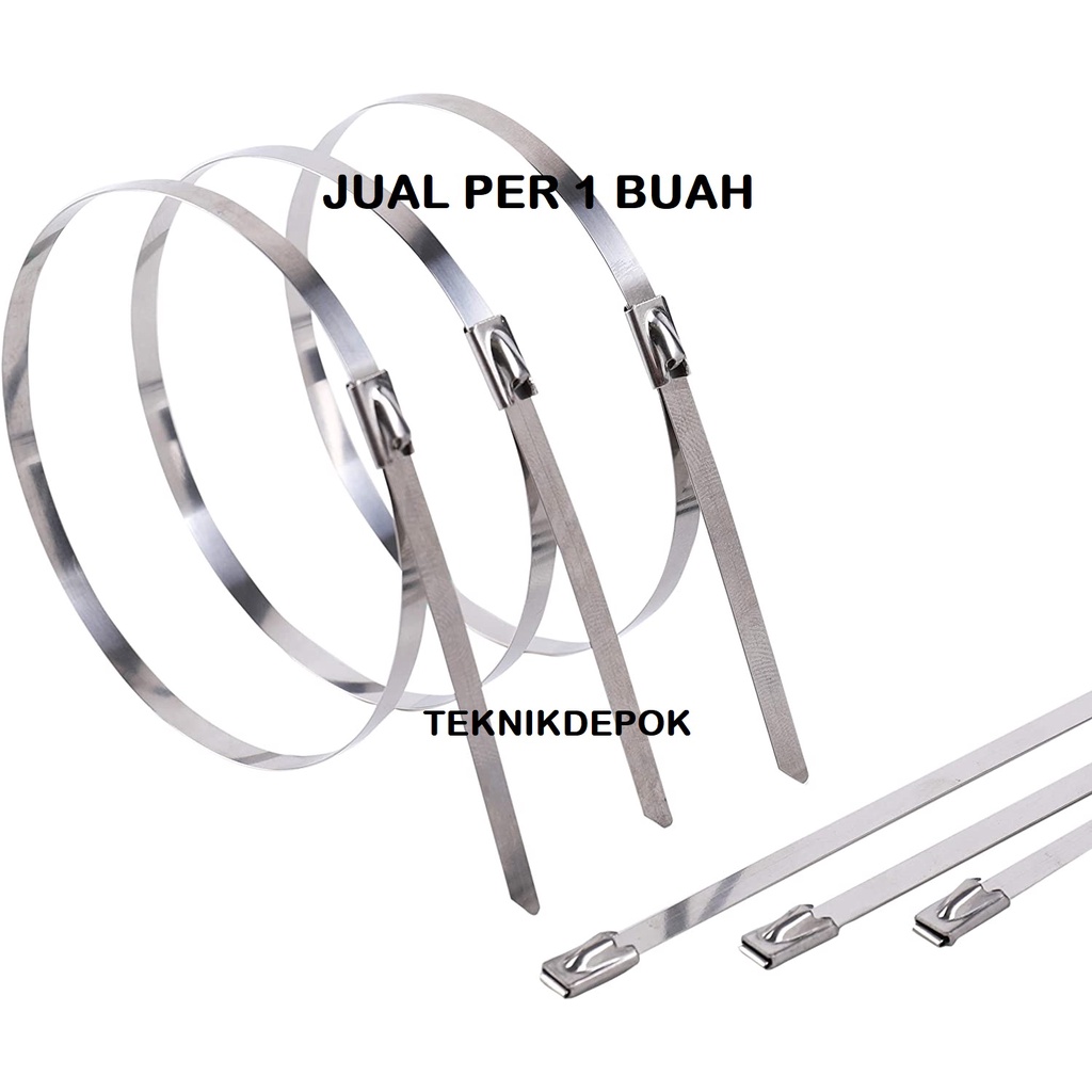 Jual Perbuah Kabel Tis Full Stainless X Mm Sabuk Marker Ties