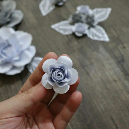 Jual Shetin Paper Flower Bunga Mawar Ukuran 3 Cm Shopee Indonesia