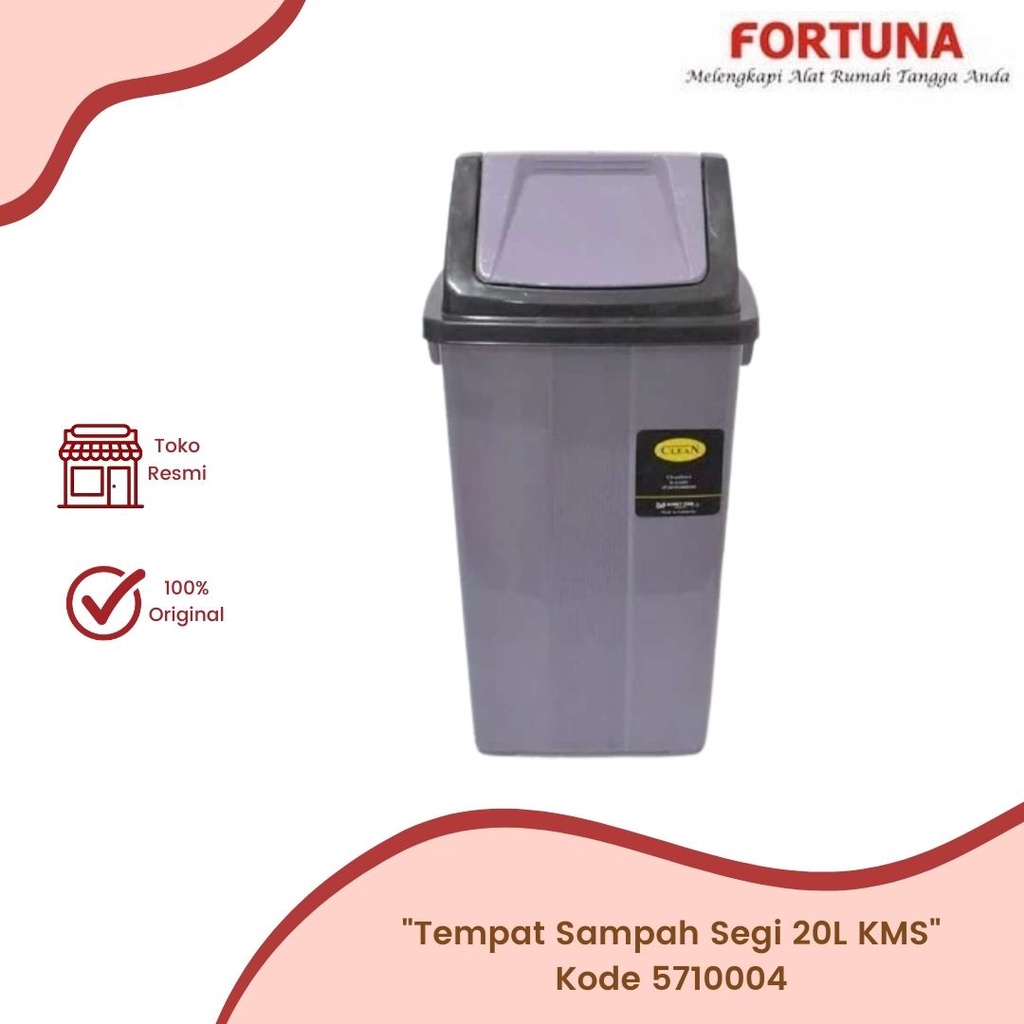 Jual Tempat Sampah Segi 20L KMS Keranjang Sampah Tempat Sampah 20L