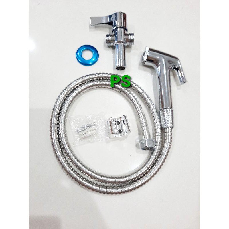 Jual MURAH Jet Shower Bidet Chrome Shower Pipis Cebok Pencet Semprot