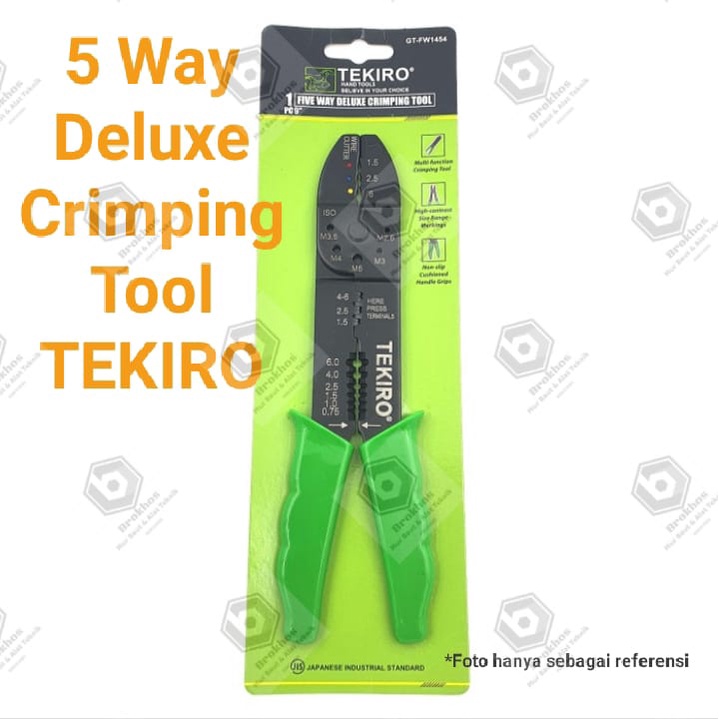 Jual Tang Press Skun Fungsi Five Way Deluxe Crimping Tool Inch