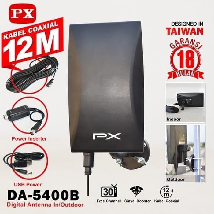 Jual Antena Tv Digital Px Da B Kabel Meter Indoor Outdoor