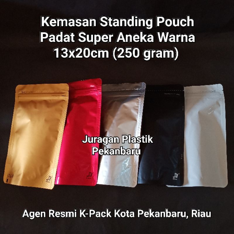 Jual Kemasan Standing Pouch Super Warna X Cm Silver Putih Hitam