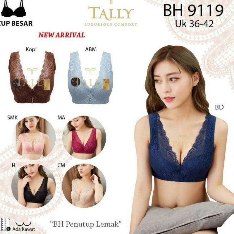 Jual Bh Tally 9119 Big Cup Bra Tally Cup Besar Sayap Lebar Penutup