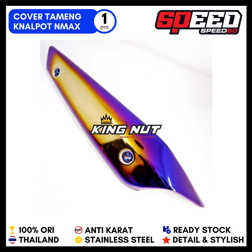 Jual Tameng Knalpot Lis Tameng Cover Knalpot Nmax Stainless Original