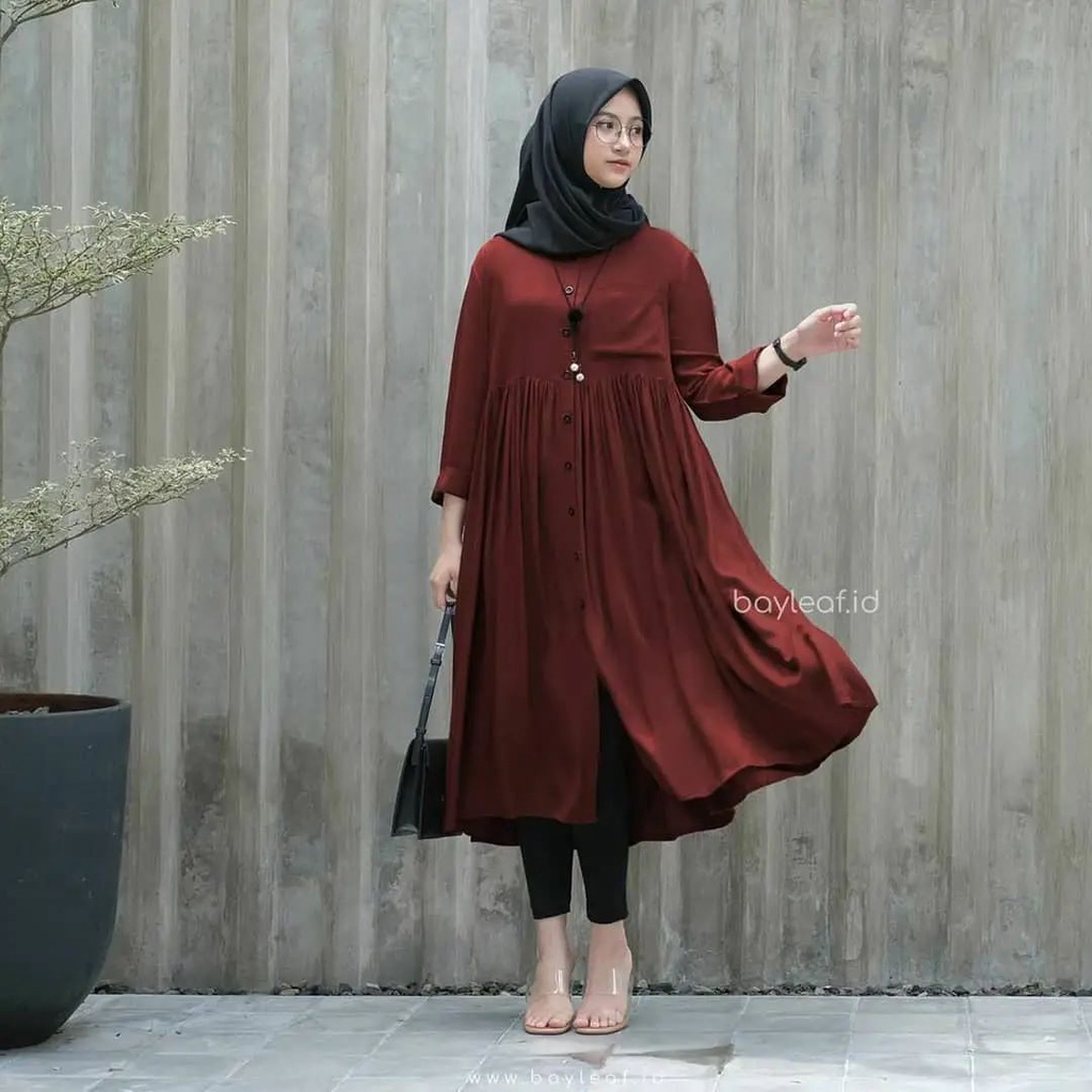 Jual ARFA STYLE YUKI LONG TUNIK Baju Atasan Wanita Busui Friendly