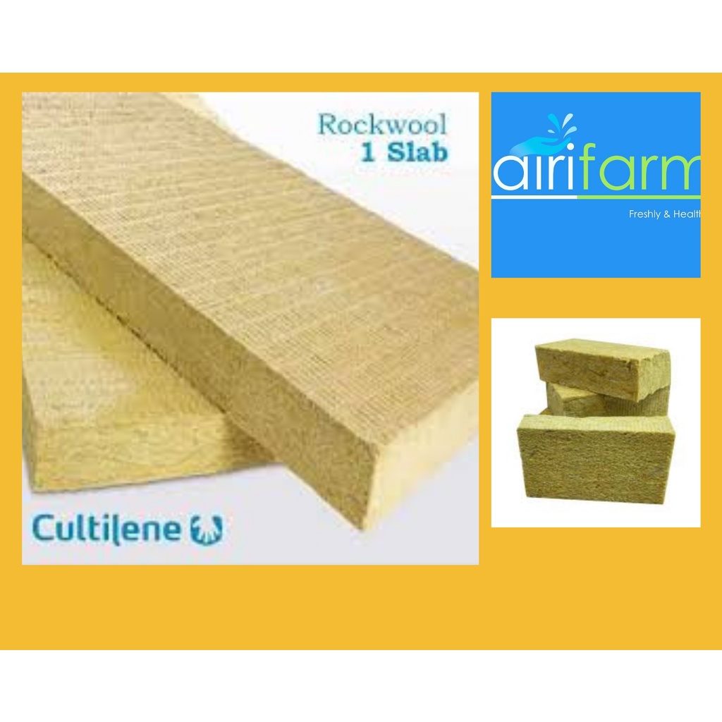 Jual Media Tanam Hidroponik Rockwool Cultilene 1 Slab Shopee Indonesia