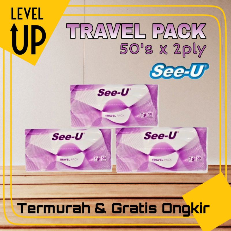 Jual Tissue Travel Tisu Travel See U Tissue Murah Pack Tissu See U