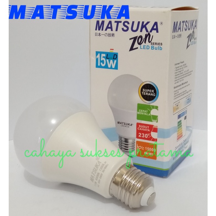 Jual Lampu Led Bulb Matsuka Zen Series Super Terang