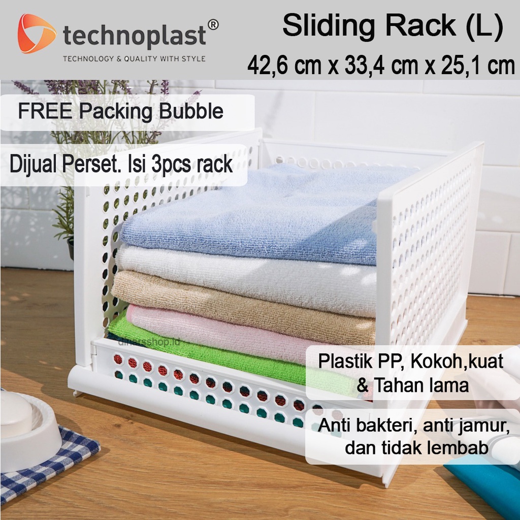 Jual Rak Susun Serbaguna Plastik Sliding Rak Laci Bisa Dilipat Warna