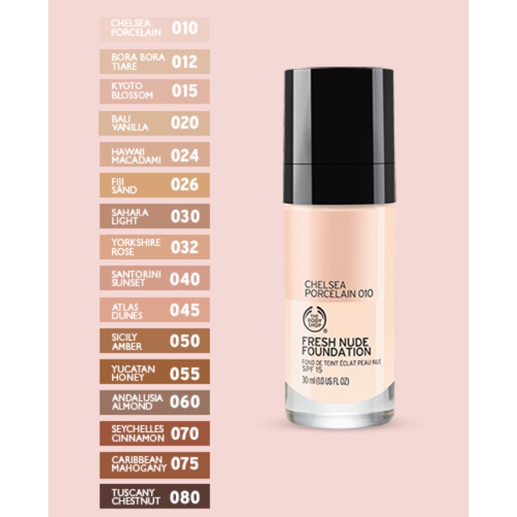 Jual The Body Shop Fresh Nude Foundation 30ml Shopee Indonesia