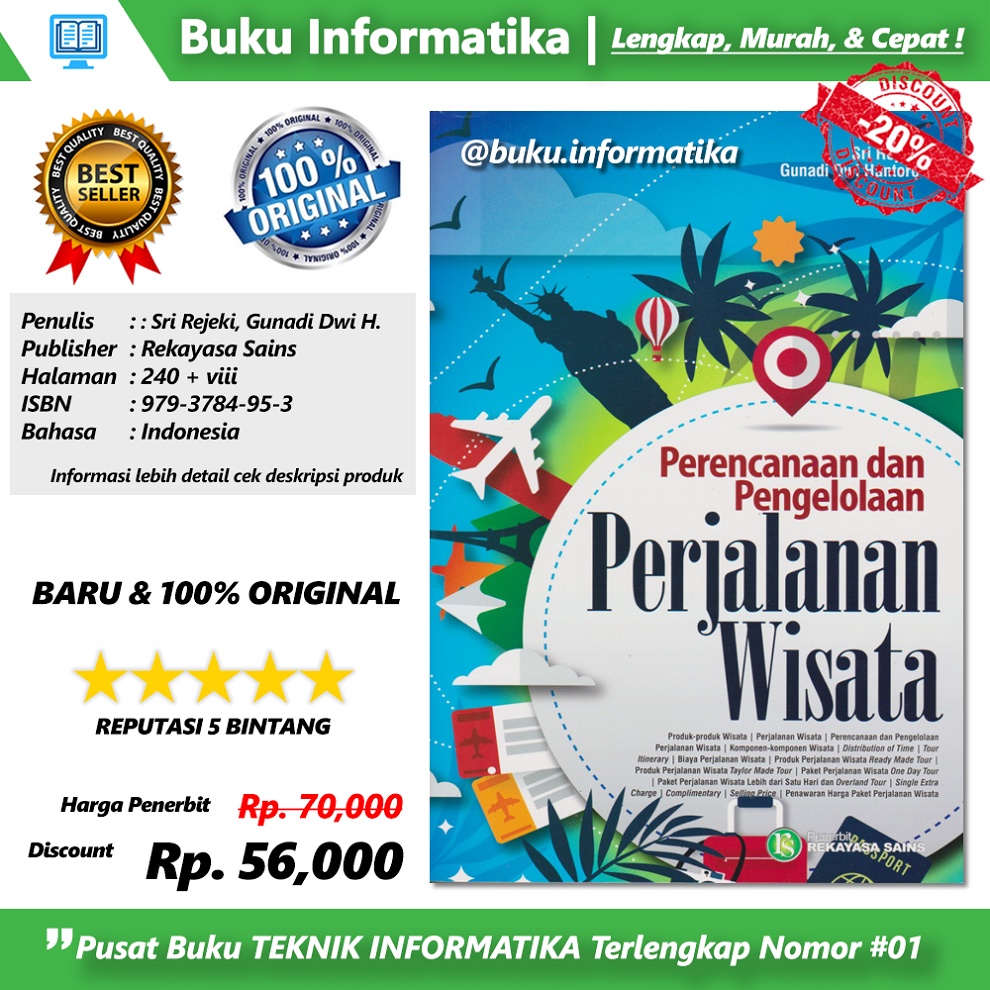 Jual Buku Perencanaan Dan Pengelolaan Perjalanan Wisata Shopee Indonesia