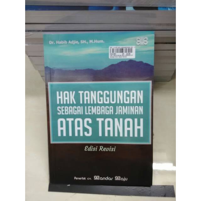 Jual Buku Hak Tanggungan Sebagai Lembaga Jaminan Atas Tanah Shopee