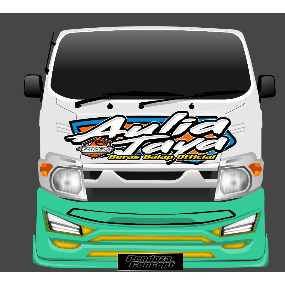 Jual Sticker Decal Kabin Depan Pickup Isuzu Traga Granmax L300 Isi 3