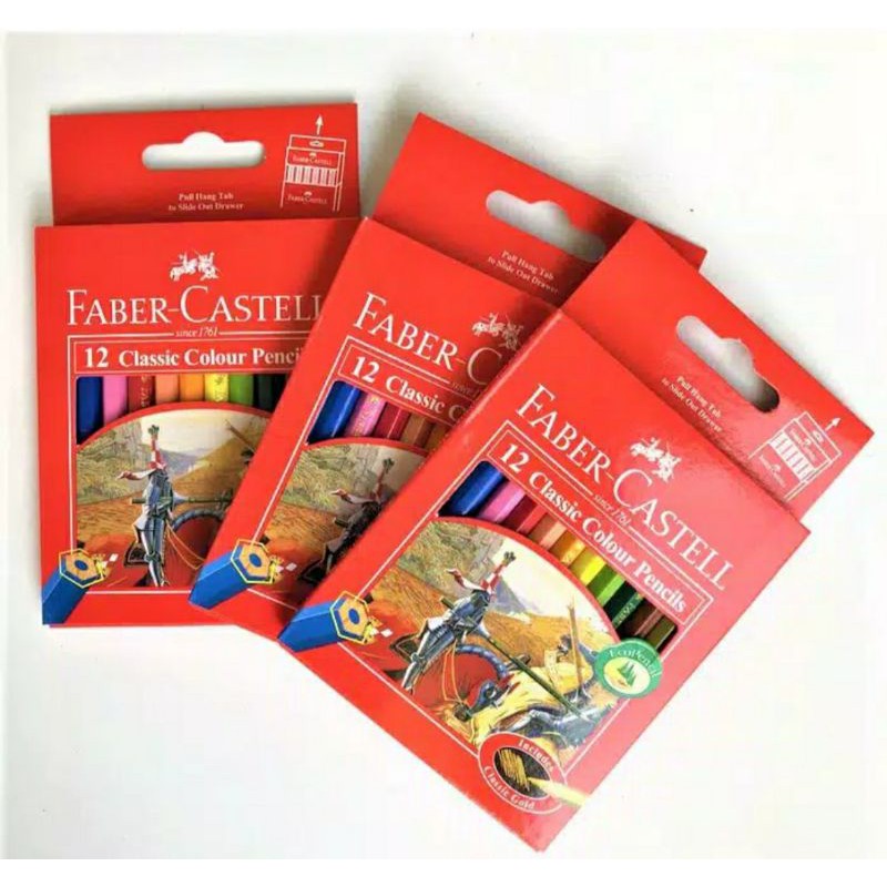 Jual Pensil Warna Faber Castell Classic Warna Pendek Shopee Indonesia