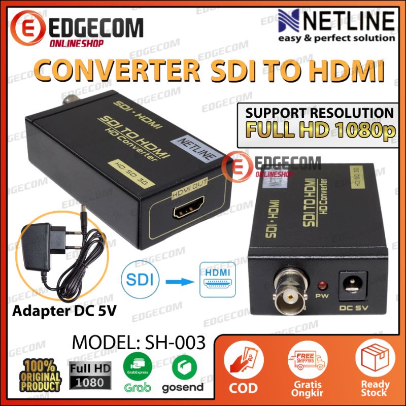 Jual Konverter Sdi To Hdmi Adapter Netline Shopee Indonesia