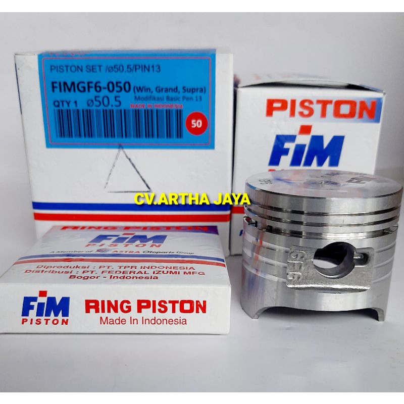 Jual PISTON KIT FIM FIMGF6 HONDA GRAND SUPRA WIN PRIMA SUPRA X