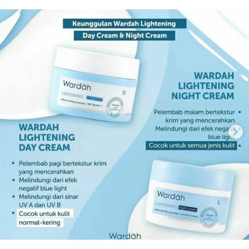 Jual Wardah Lightening Day Night Cream G Original Shopee Indonesia