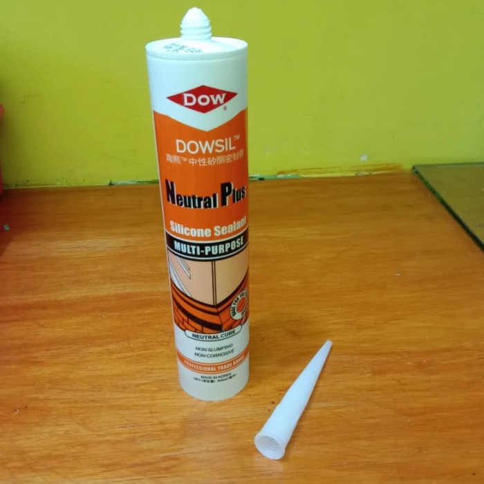 Jual Silicone Dowsil Sealant Neutral Plus Black Shopee Indonesia