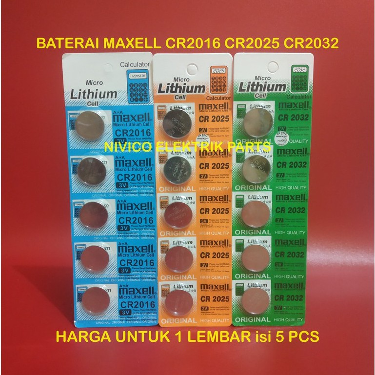 Jual Baterai Kancing Lithium Cell Baterai Batere Battery Maxell