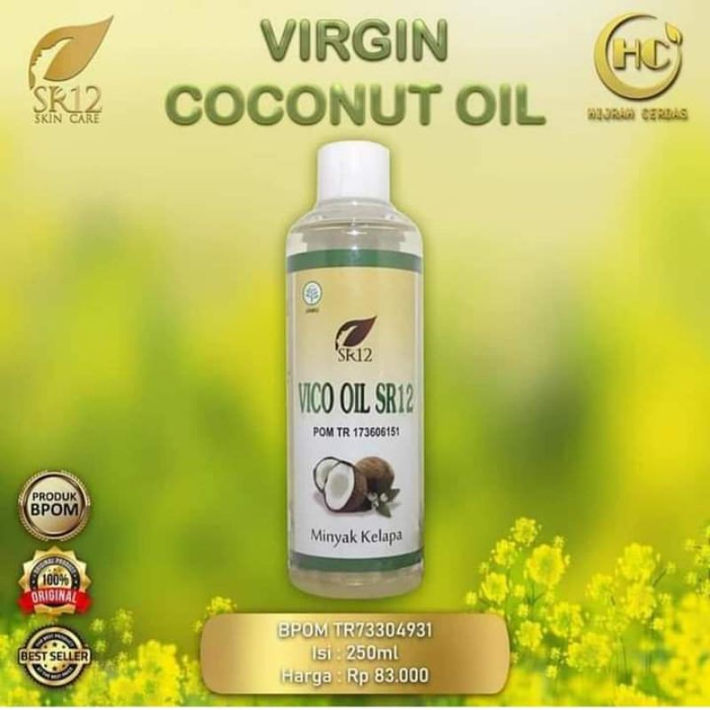 Jual VCO OIL SR12 MINYAK KELAPA MURNI VIRGIN COCONUT OIL IMUN BOOSTER