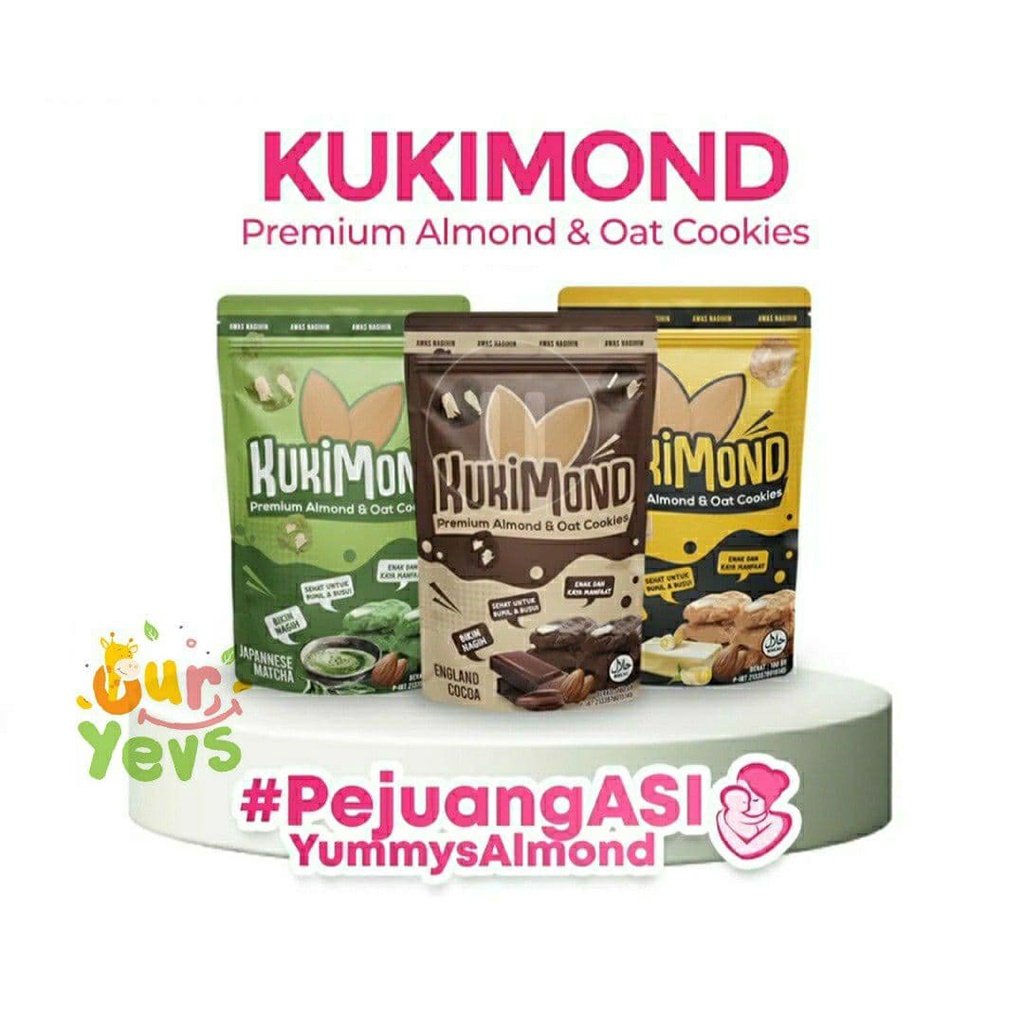 Jual Almom Kukimond Premium Almond Oat Cookies Pelancar Asi Asi