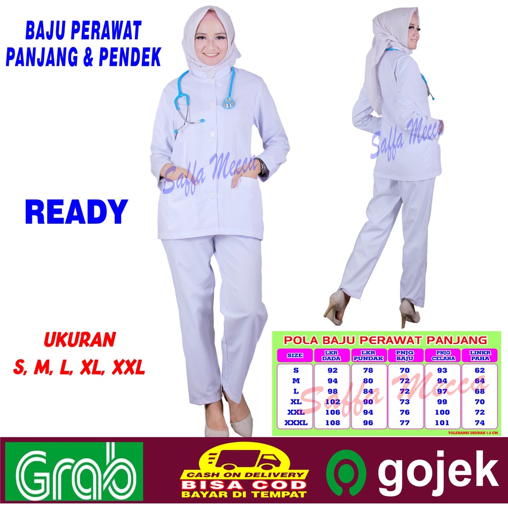 Jual Baju Perawat Wanita Lengan Panjang READY Shopee Indonesia