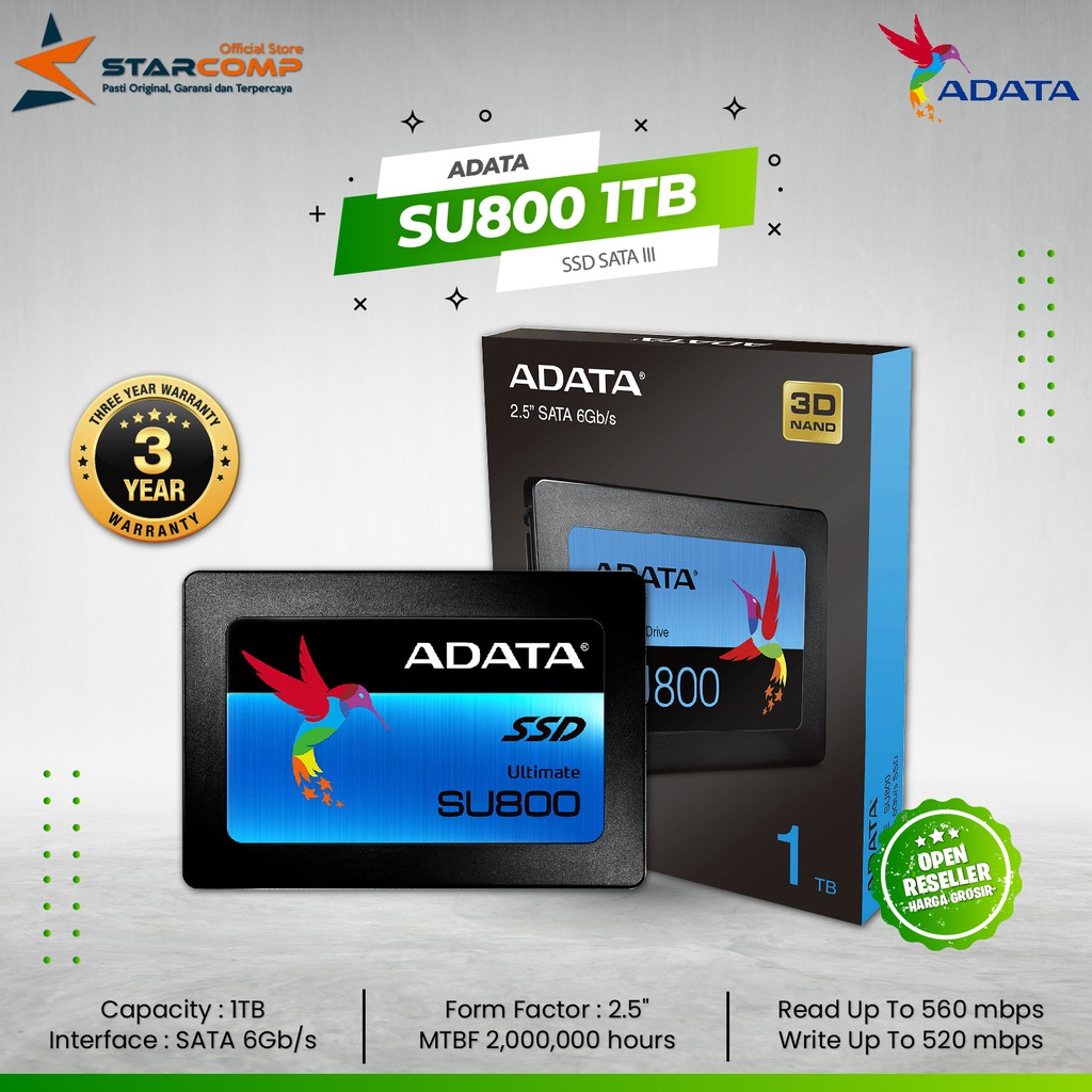 Jual Ssd Adata Su Tb Ultimate Internal D Nand Shopee Indonesia