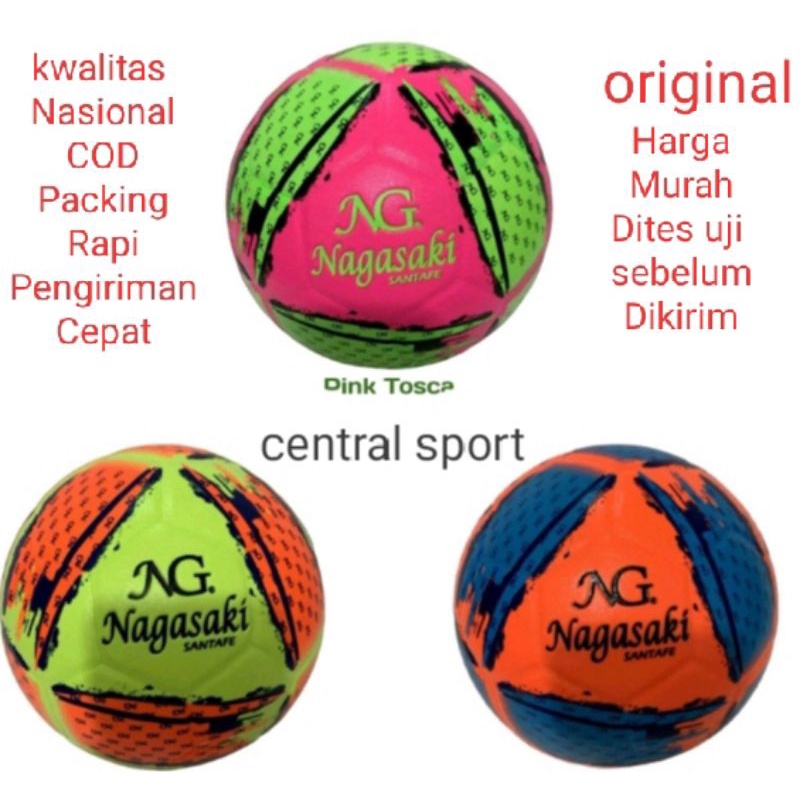 Jual FUTSAL NAGASAKI Bola Original Bonus Pentil Warna Baru Ukuran