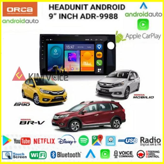 Jual Head Unit Android Orca Inch Oem Honda Brio Mobilio Brv Shopee