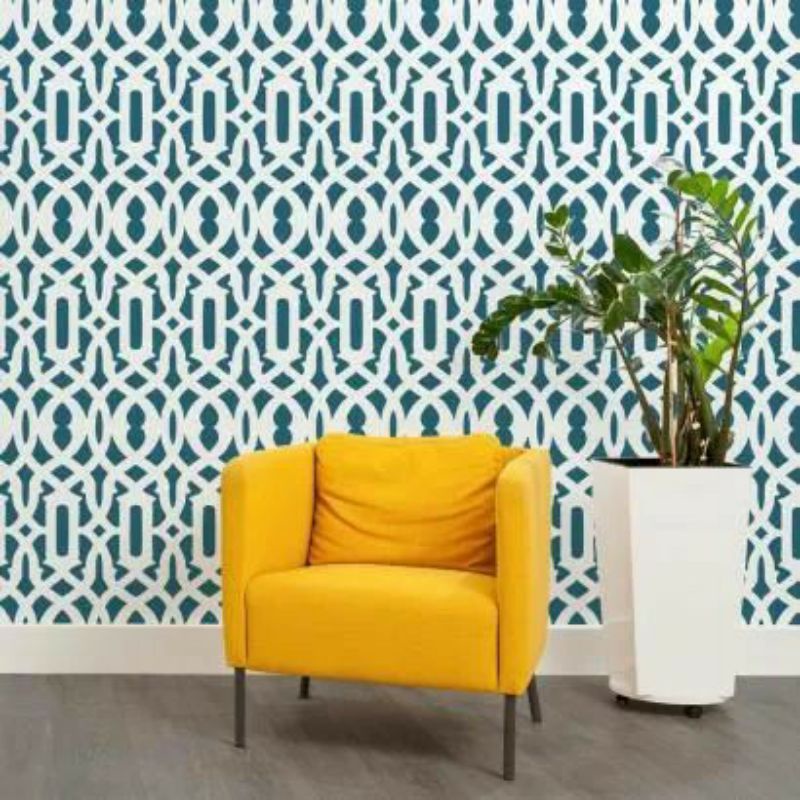 Jual Stencil Cetakan Cat Dinding Motif Modern Trellis Ukuran 30 X 30