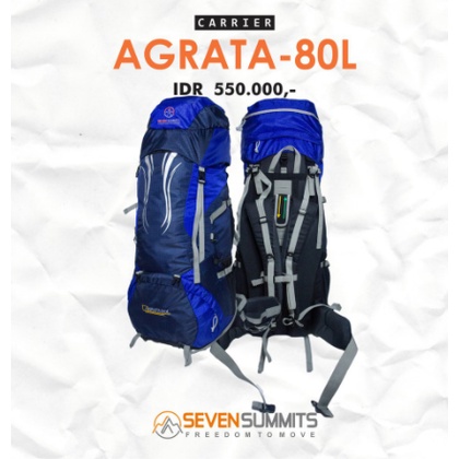 Jual Tas Gunung Carrier Seven Summits Agrata Liter Shopee Indonesia