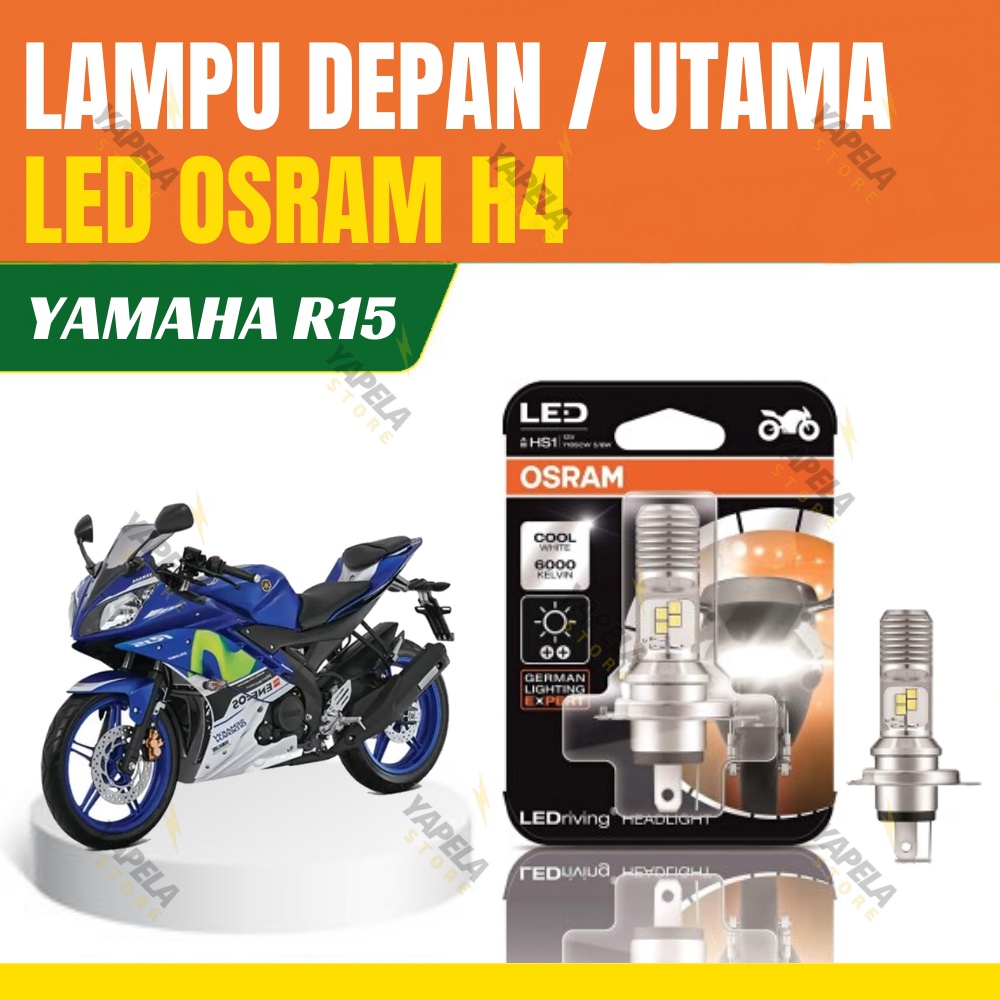 Jual Lampu Depan LED Motor Yamaha R15 2015 2017 HS1 H4 OSRAM Original