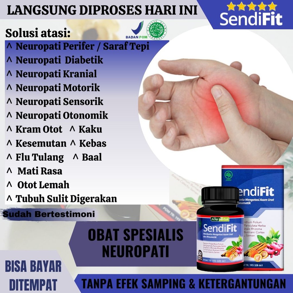 Jual Obat Neuropati Alami Obat Herbal Nyeri Neuropati Perifer Saraf