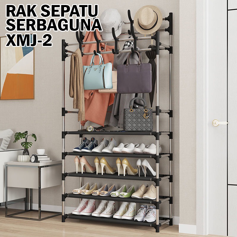 Jual Rak Gantungan Baju Rak Sepatu Stand Hanger Jemuran Rak Penyimpanan