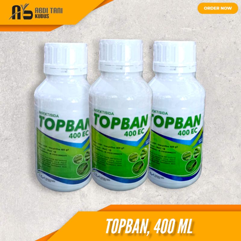 Jual INSEKTISIDA TOPBAN 400 EC 400 ML PENGENDALI ULAT GRAYAK Shopee