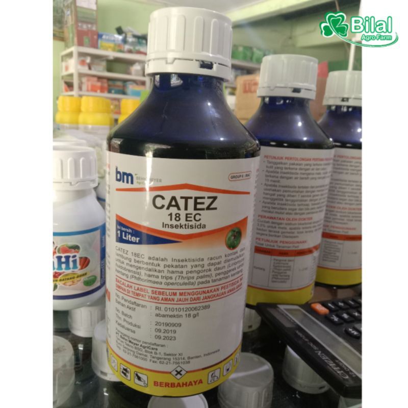 Jual Insektisida Catez 18 EC Abamektin 1 Liter Pengendali Ulat Wereng