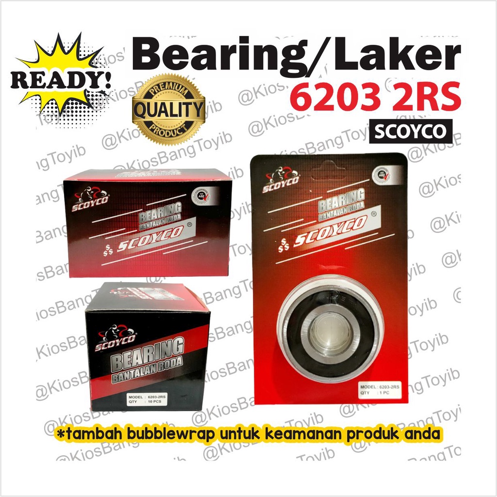 Jual Bearing Laher Laker 6203 2RS SCOYCO Shopee Indonesia