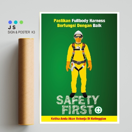 Jual POSTER SAFETY K3 FULLBODY HARNESS Shopee Indonesia