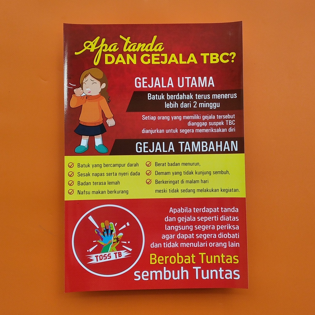 Jual Poster Tanda Dan Gejala TB Poster TBC Poster Tuberculosis