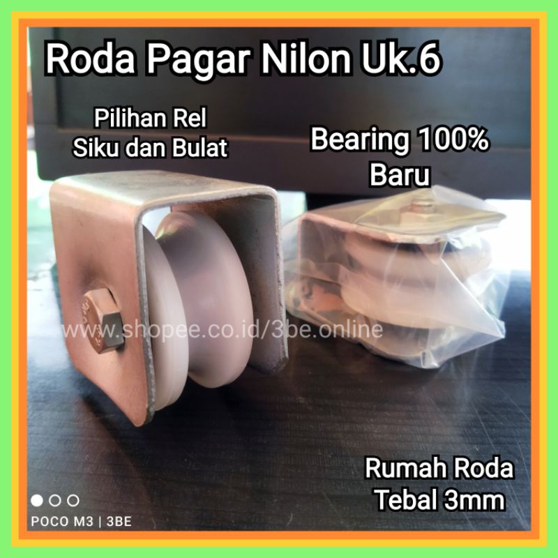 Jual Roda Pagar Nilon Ukuran Cm Pintu Pager Besi Bearing Laher Baru