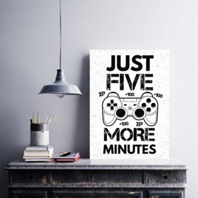 Jual Poster Kayu Just Five Minutes Poster Kayu Custom Murah