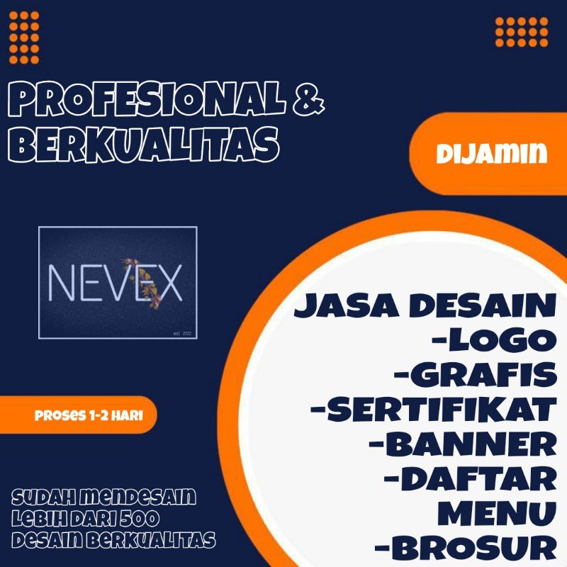 Jual Jasa Desain Logo Grafis Banner Daftar Menu Profesional Dan