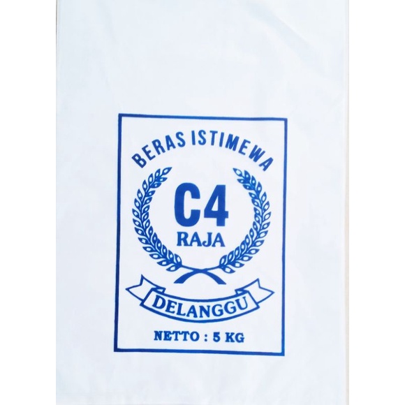 Jual Plastik Beras Kemasan Kg Isi Sablon Warna C Bramo