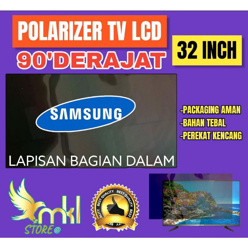 Jual POLARIS POLARIZER TV LCD LED 32 INC 90 DERAJAT PELAPIS PLASTIK