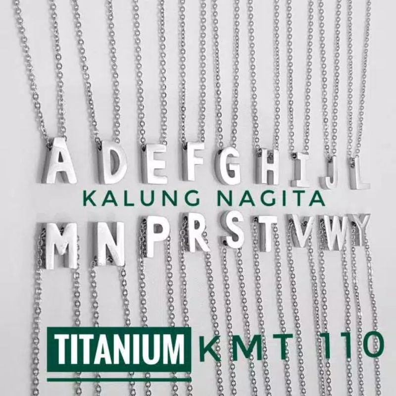 Jual Kalung Nagita Silver Kalung Huruf Titanium Cod Shopee Indonesia