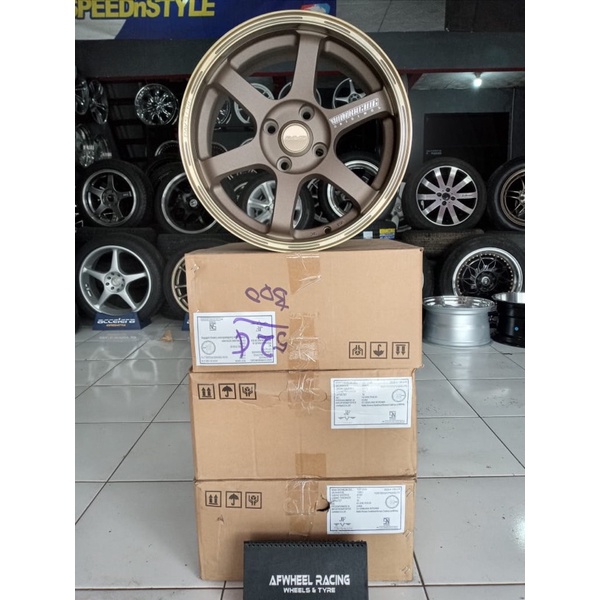 Jual Velg Mobil Rays TE37 R15 4x100 Untuk Datsun Agya Civic City Vios