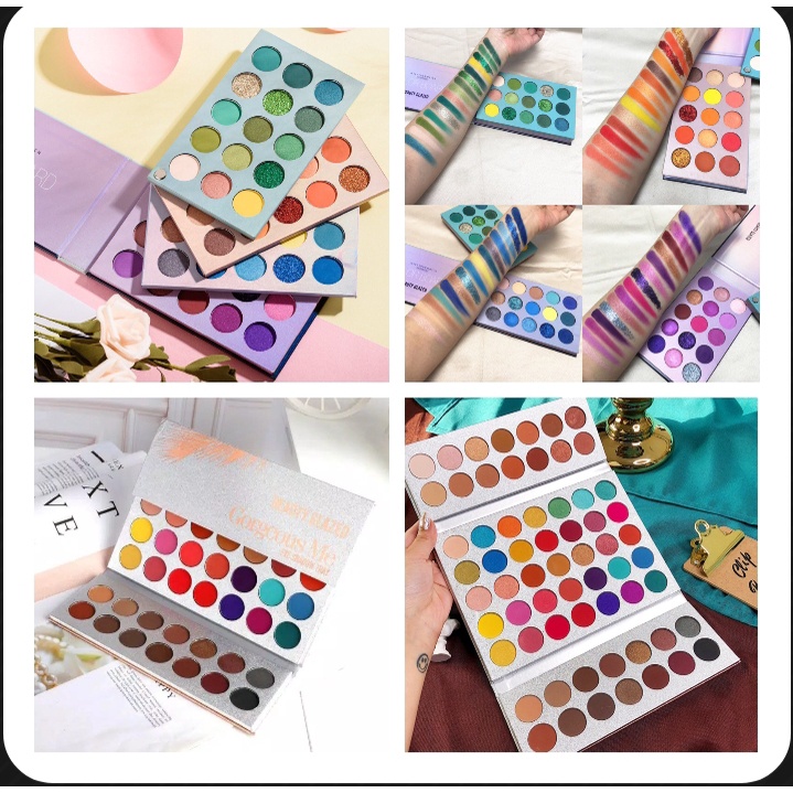 Jual BEAUTY GLAZED Color Board 60 Warna Eyeshadow Palette Shopee